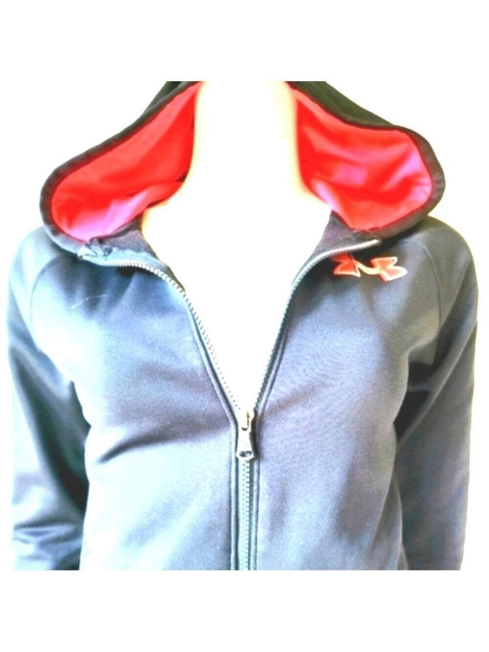 Under Armour Long Sleeve Loose Coldgear Hooded Jacket Size 7 YLG